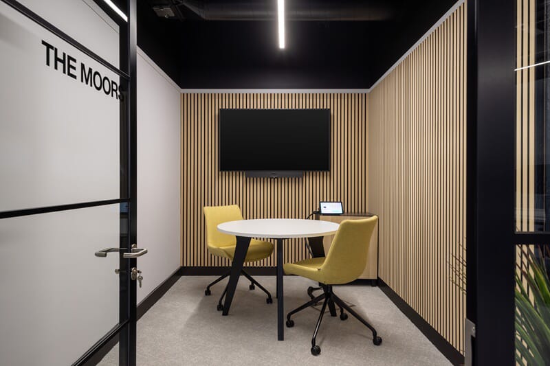 An image of the inside of the Moors office.